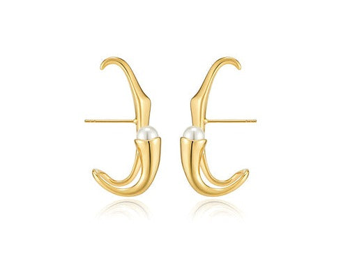 HERADI Wave 054 Earrings Gold