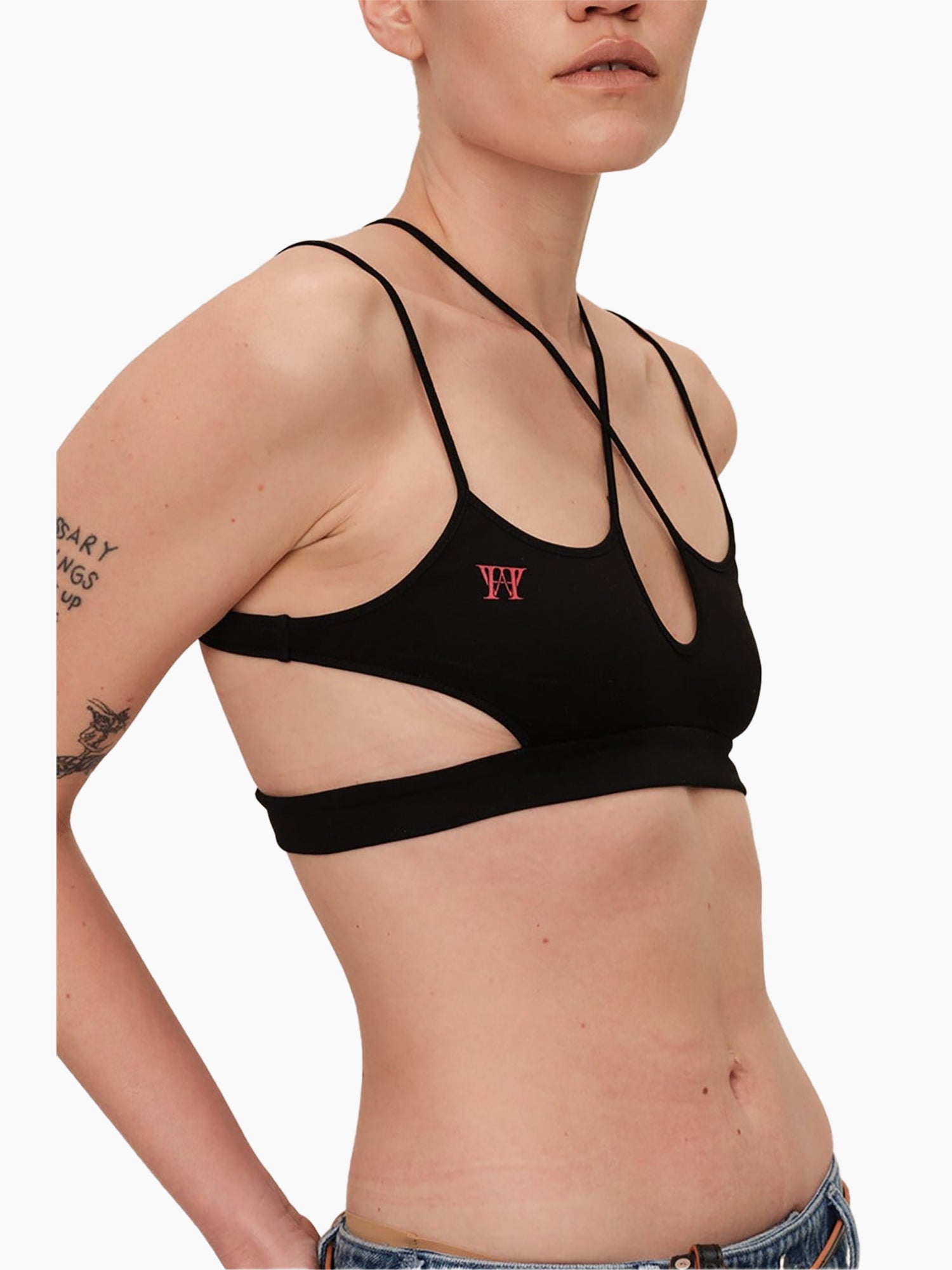 HAN WEN STUDIO Cotton Strappy Bra Top