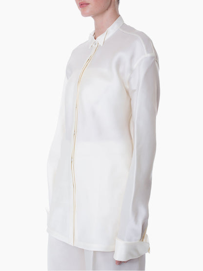 GIA STUDIOS Tuxedo Silk Shirt