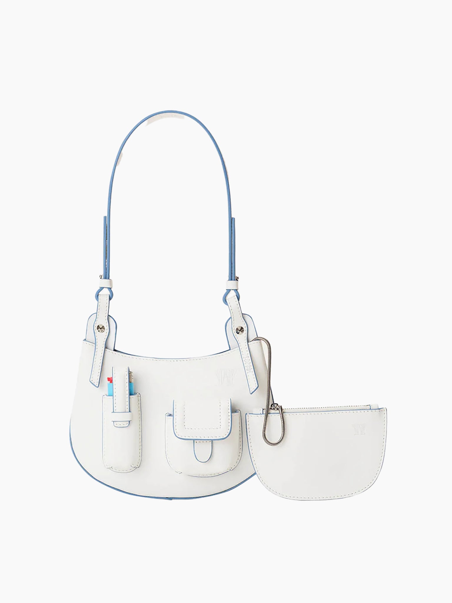 HAN WEN STUDIO Leah Front Pocket Mini Saddle Bag