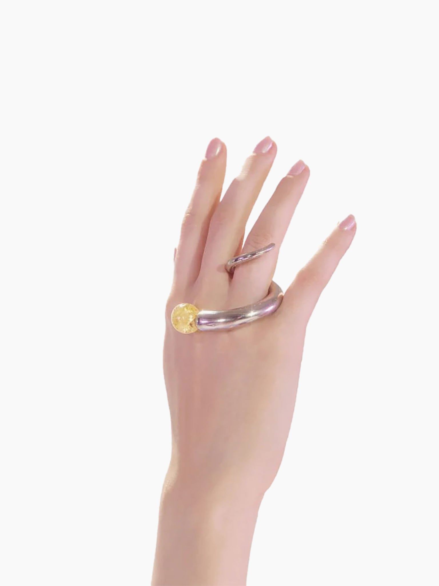MAM Hand Wrap Ring with Quartz Stone