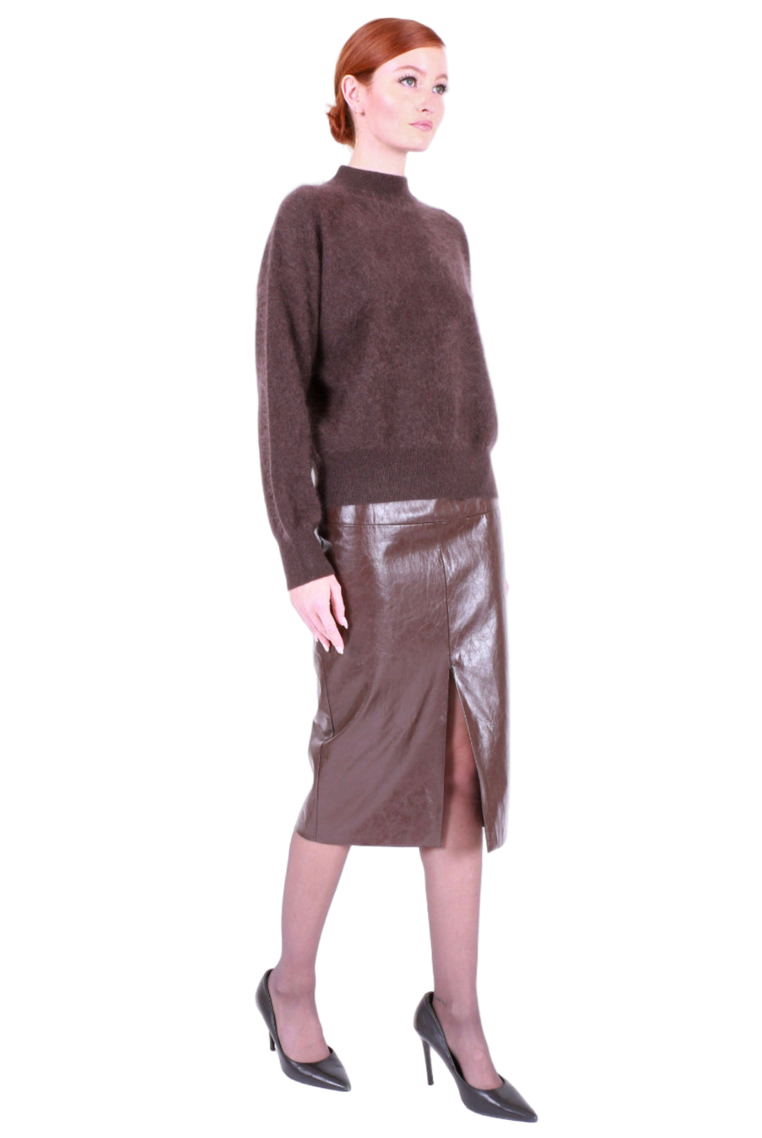 MAJESTIC FILATURES Wool Cashmere Long Sleeve Crewneck