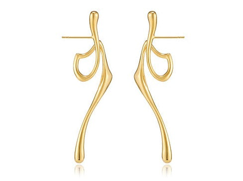 HERADI Wave 018 Earrings Gold