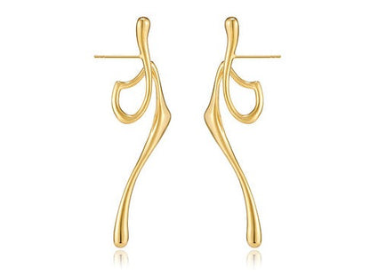 HERADI Wave 018 Earrings Gold