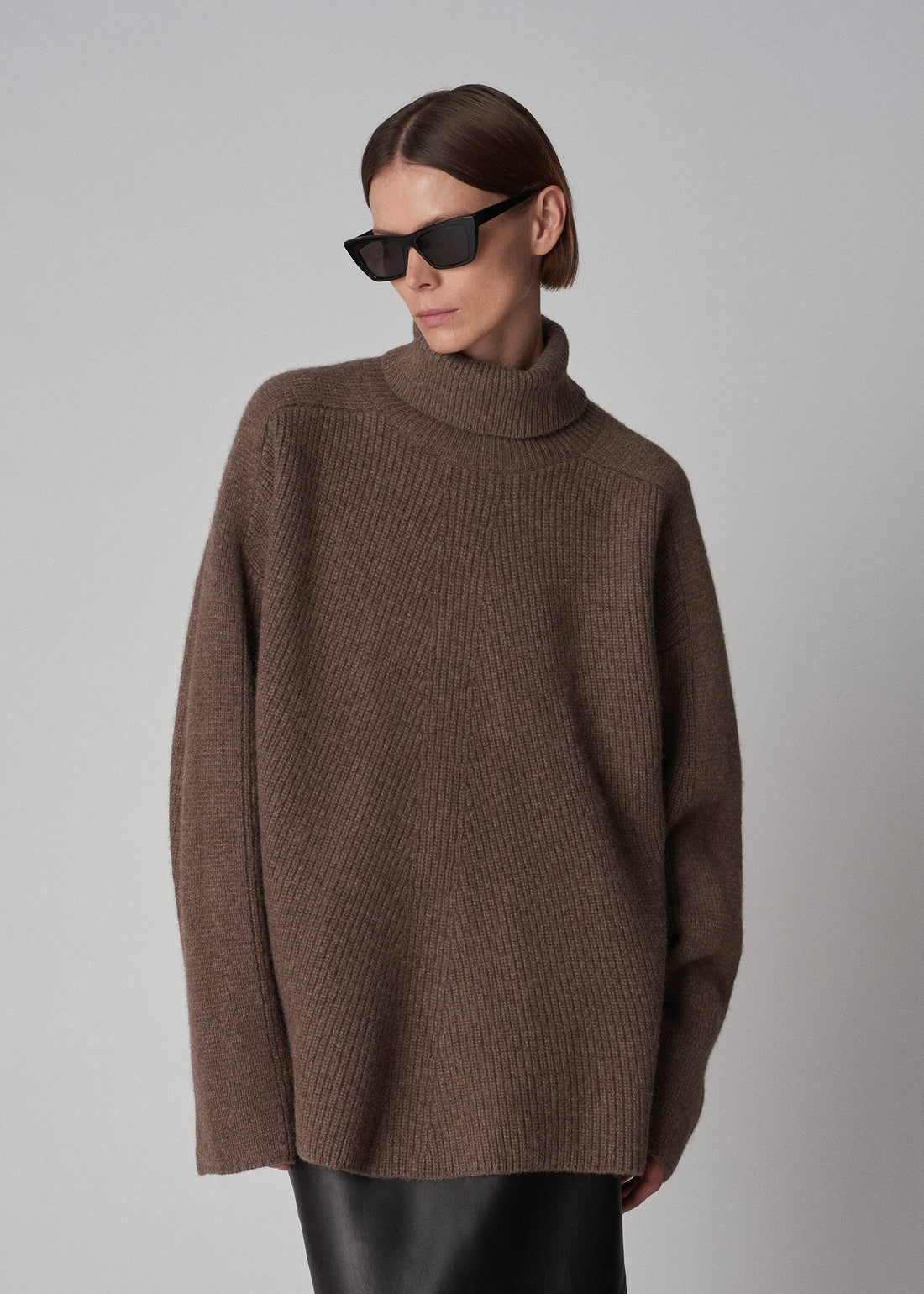 CO Oversized Turtleneck Sweater in Wool