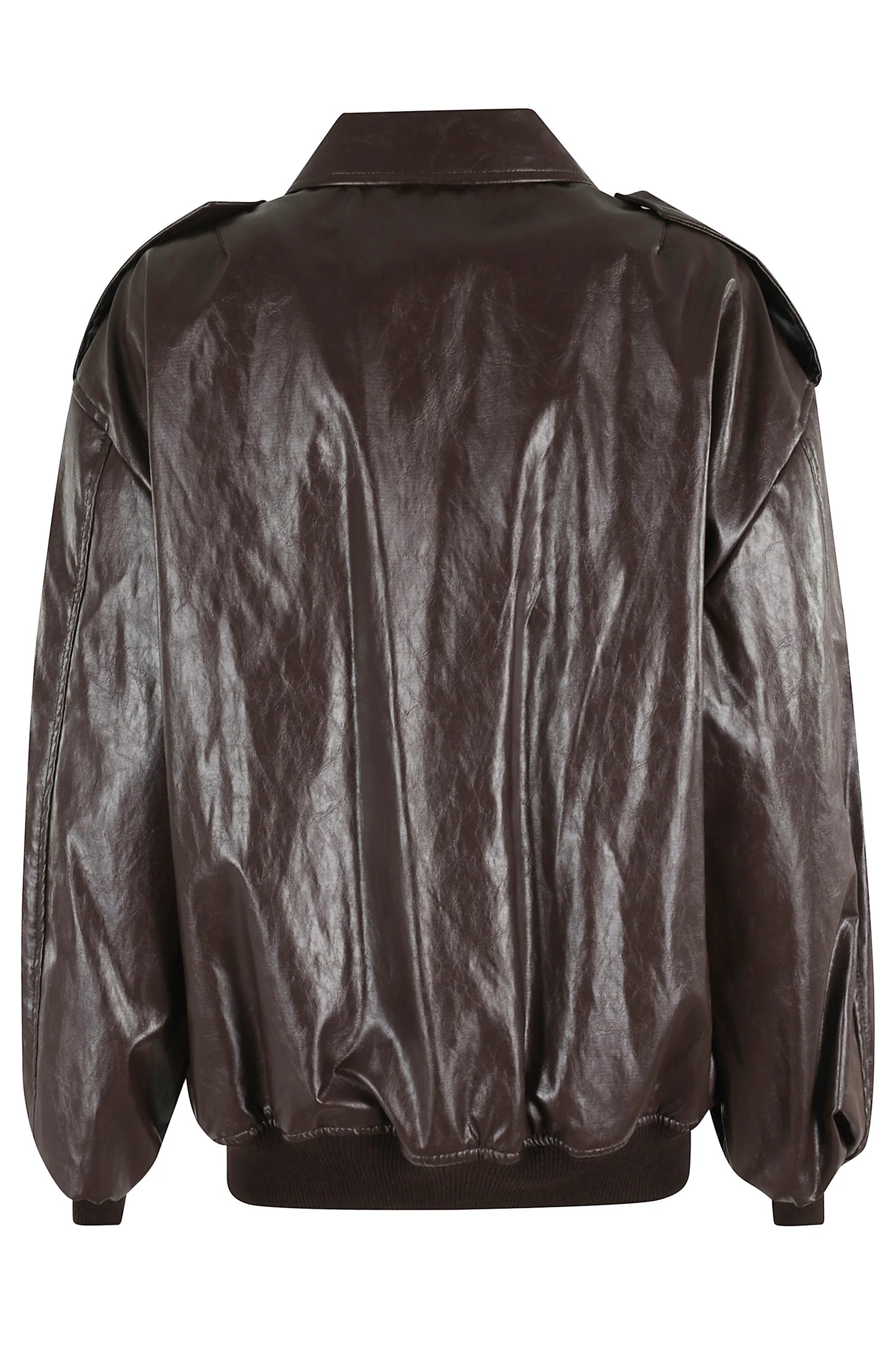 FEDERICA TOSI Metalic Leather Bomber