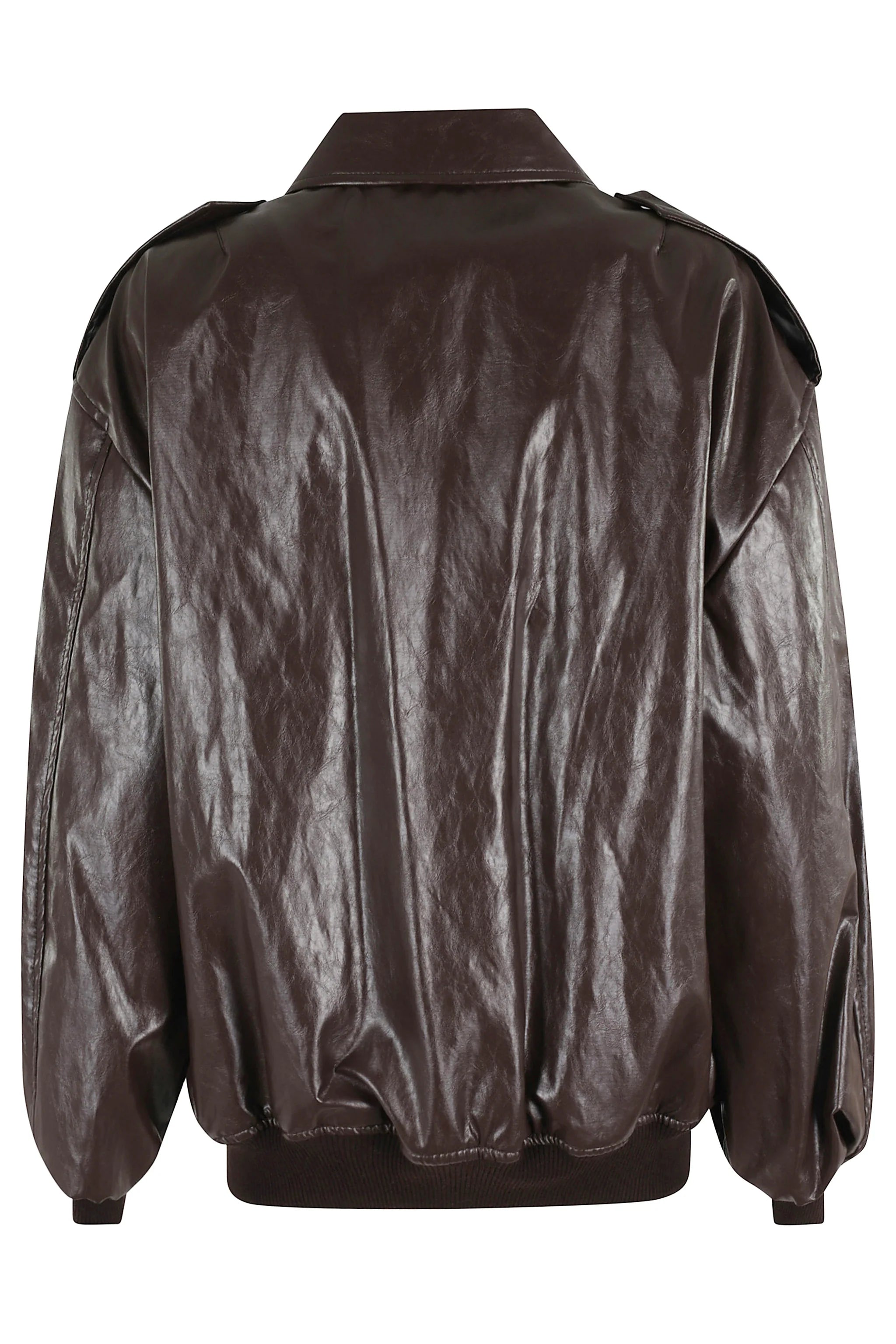 FEDERICA TOSI Metalic Leather Bomber