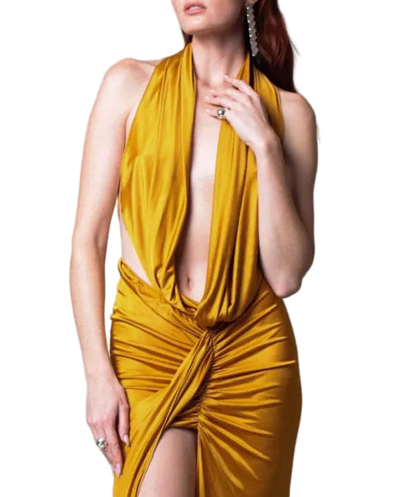 ATLEIN Draped Circle Top