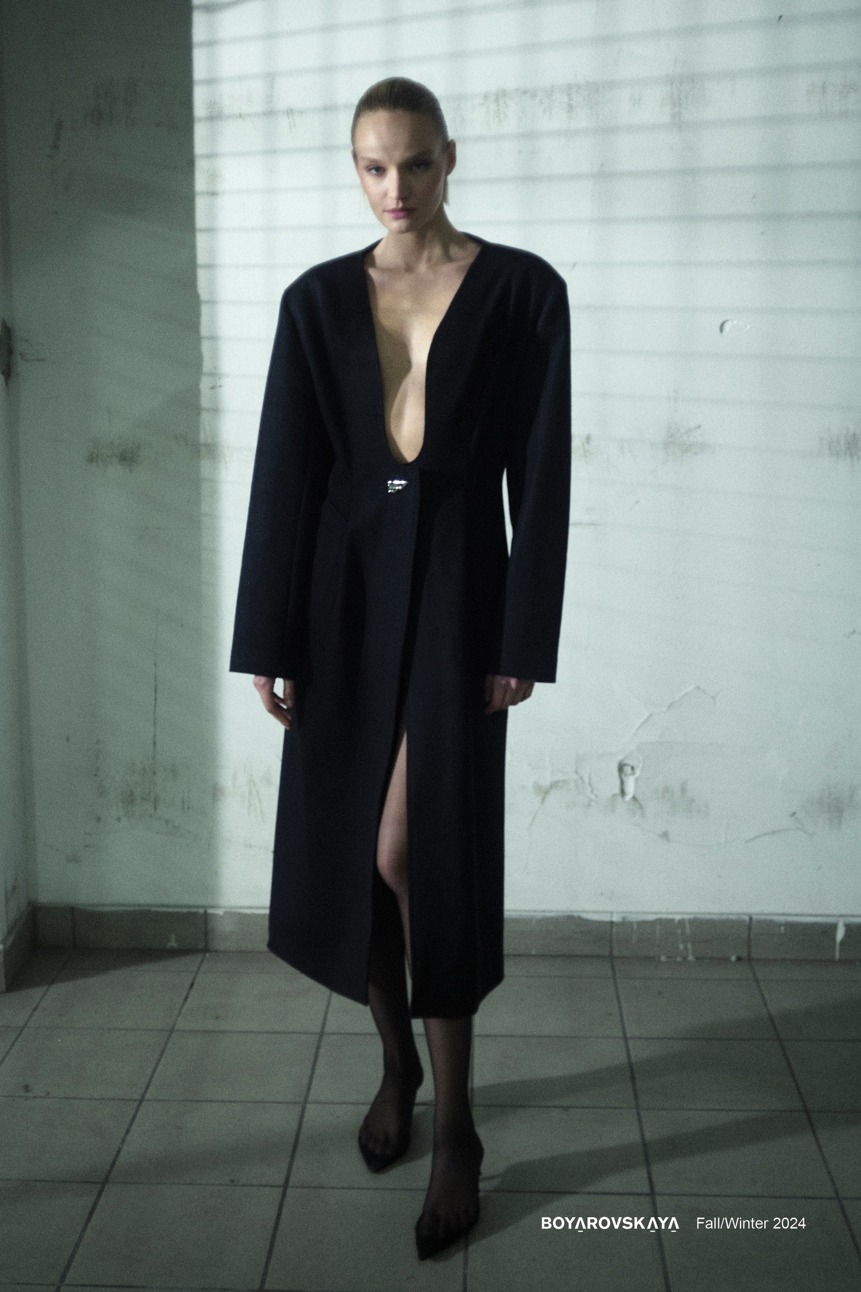 BOYAROVSKAYA Wool and Cashmere Coat Dress