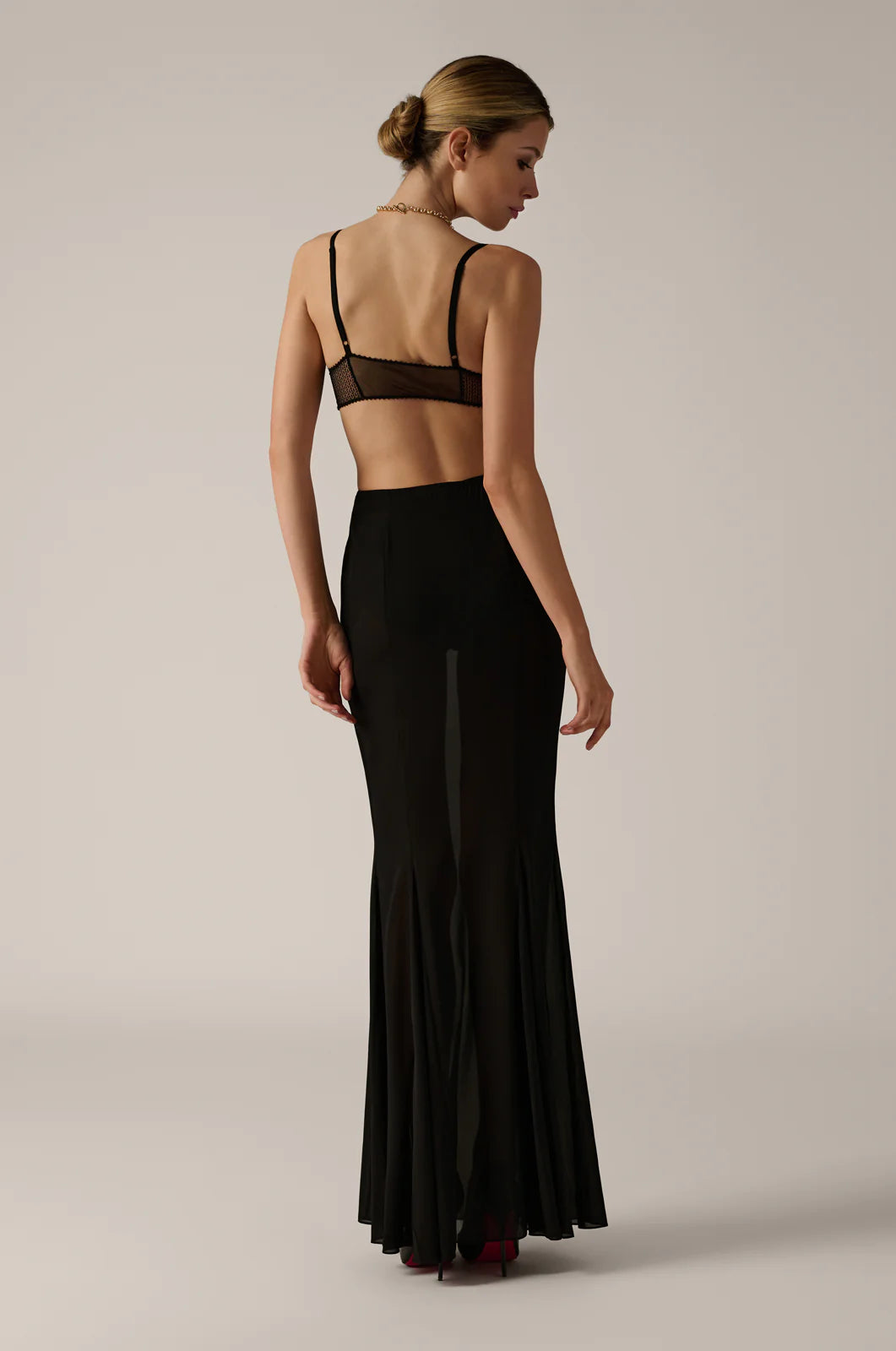 KIKI DE MONTPARNASSE Chiffon Maxi Skirt