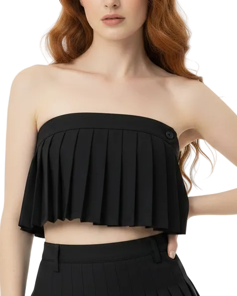 BONBOM Daniela Pleated Corset Top