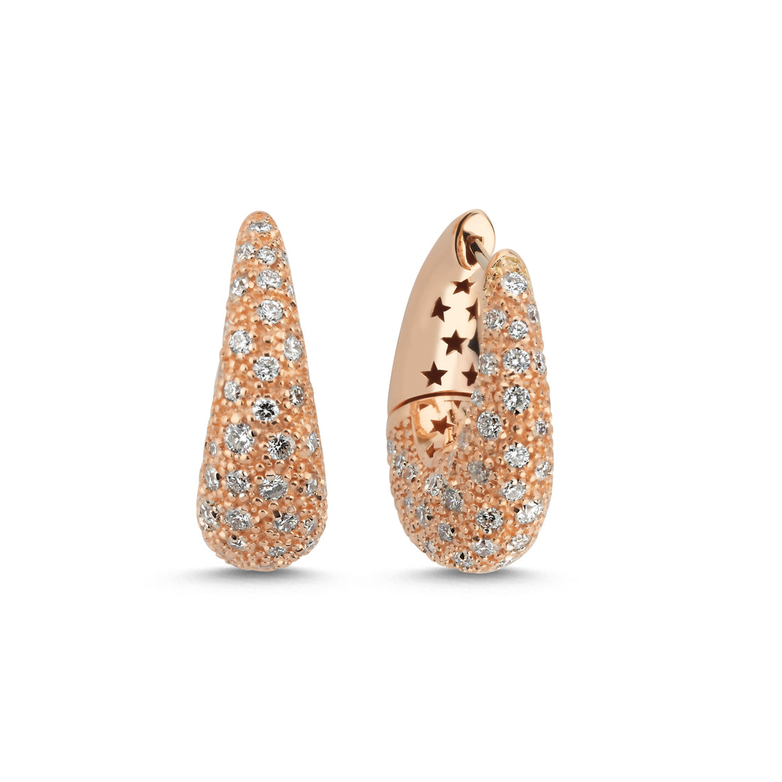 ECCE Diamond Bomb Handmade Rose Gold Earring