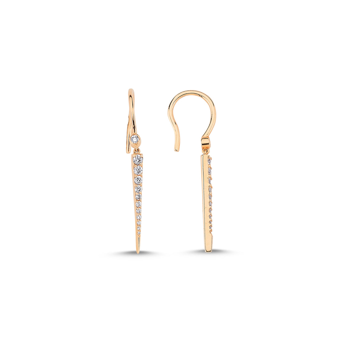 ECCE Small Rod Diamond Earring