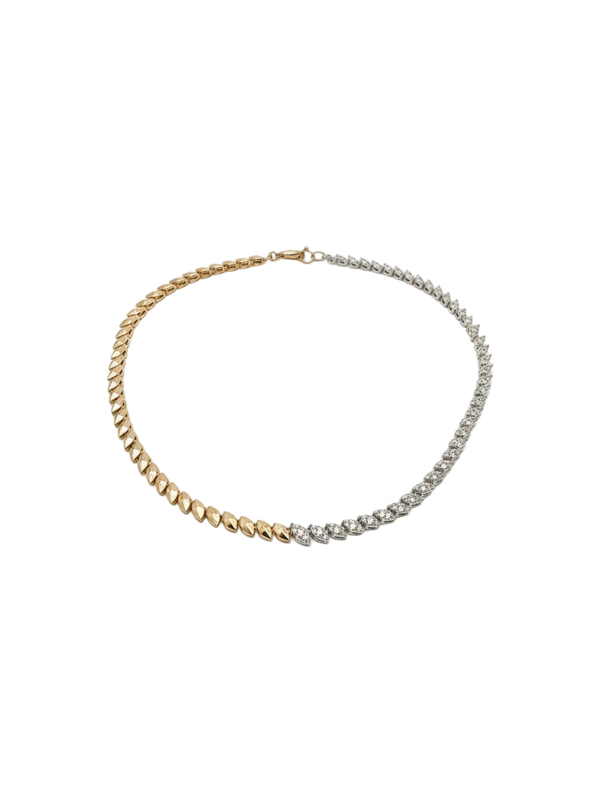 ECCE Marquise Diamond Tennis Necklace
