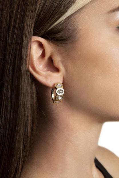 MELIS GORAL Focus Diamond Earrings