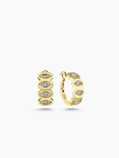 MELIS GORAL Focus Diamond Earrings