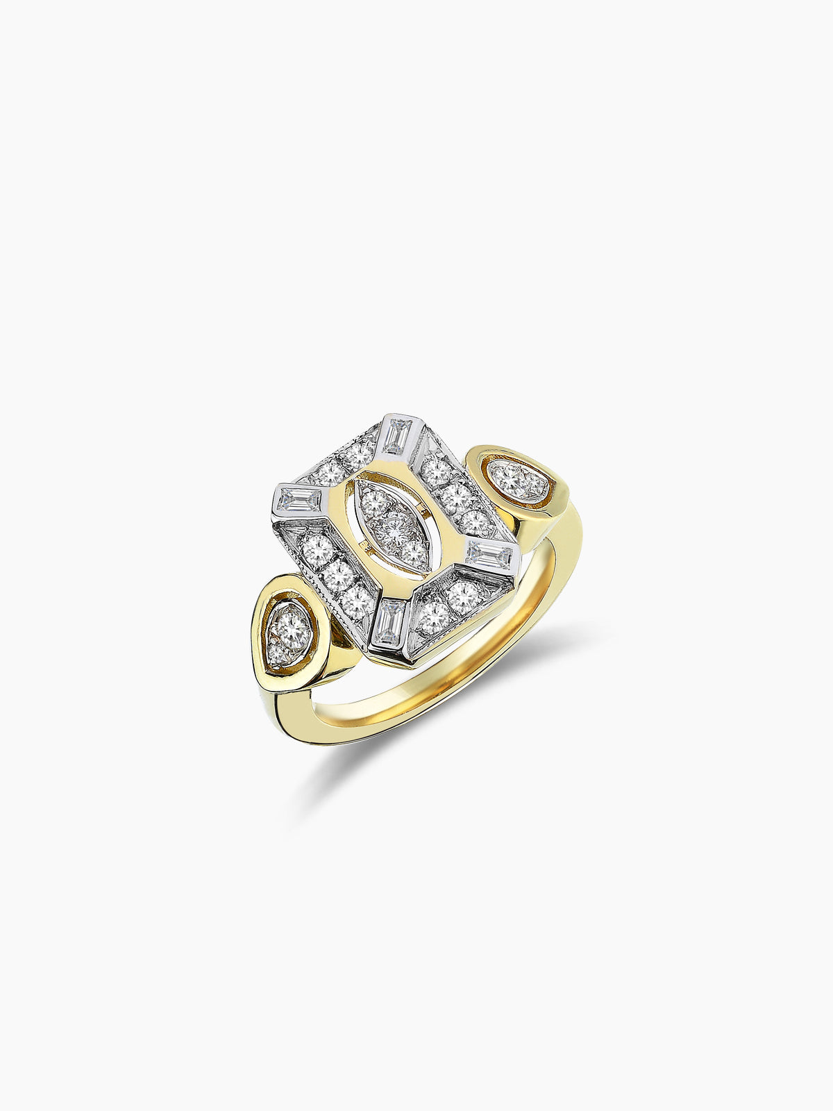 MELIS GORAL Focus Rectangle Diamond Ring