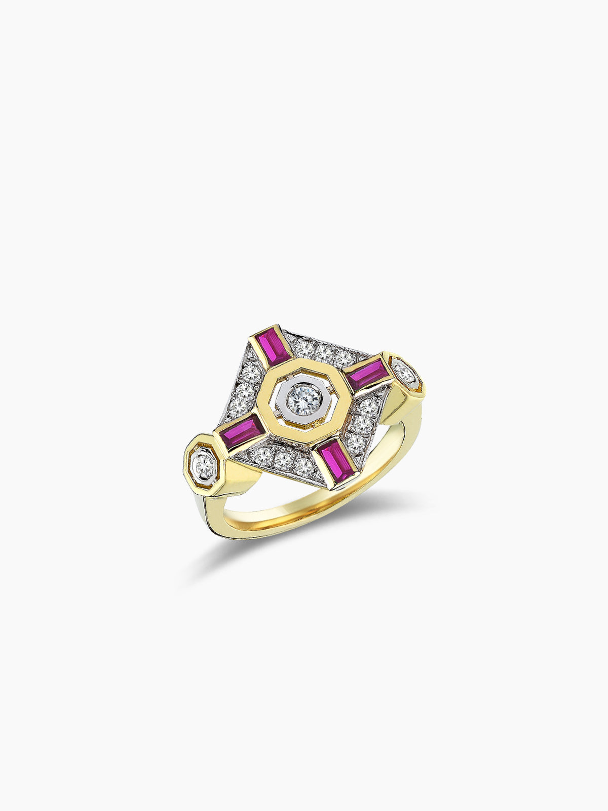 MELIS GORAL Focus Ruby Diamond Ring