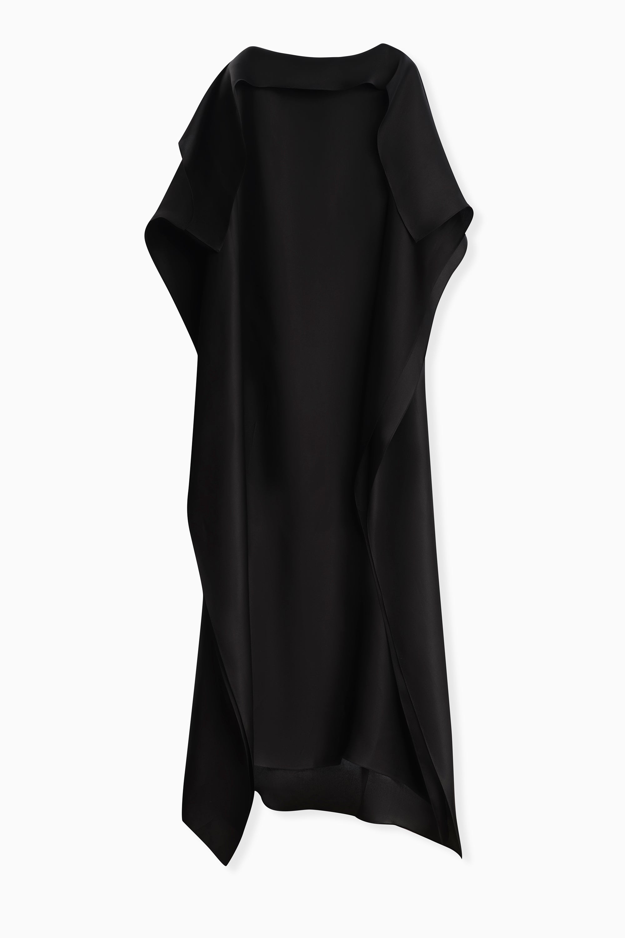 GIA STUDIOS Black Satin Organza Gown – SHOPCURVE