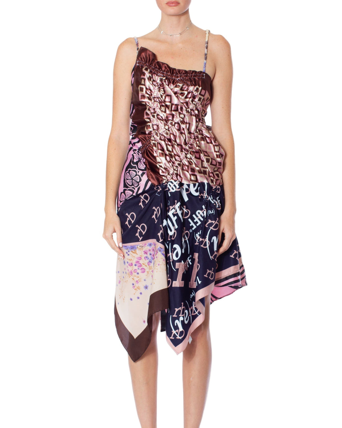 1/OFF PARIS Scarf Slip Mini Dress