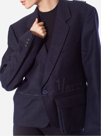 1/OFF PARIS Cropped Midi Pocket Blazer