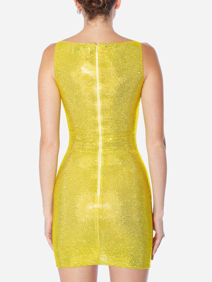 GIUSEPPE DI MORABITO Rose detail Cut Out Mini Dress