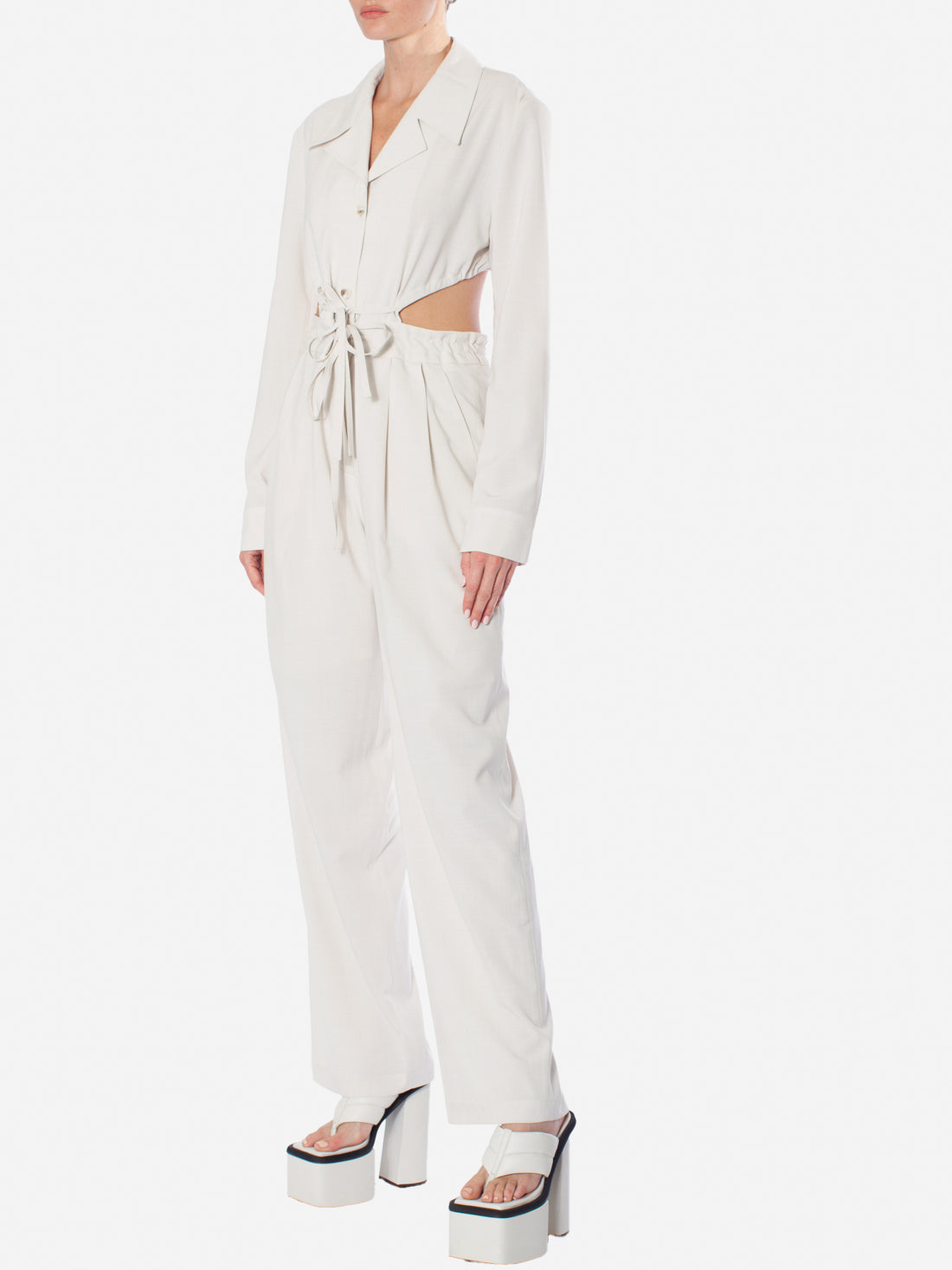 STUDIO J KOO Strap Detailed Jumpsuit