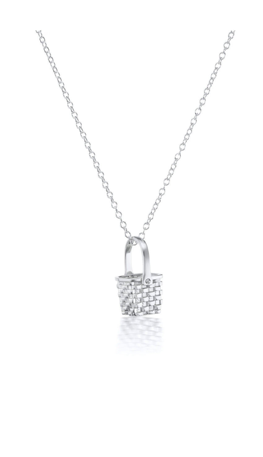 MAD FINE Silver Basket Case Pendant