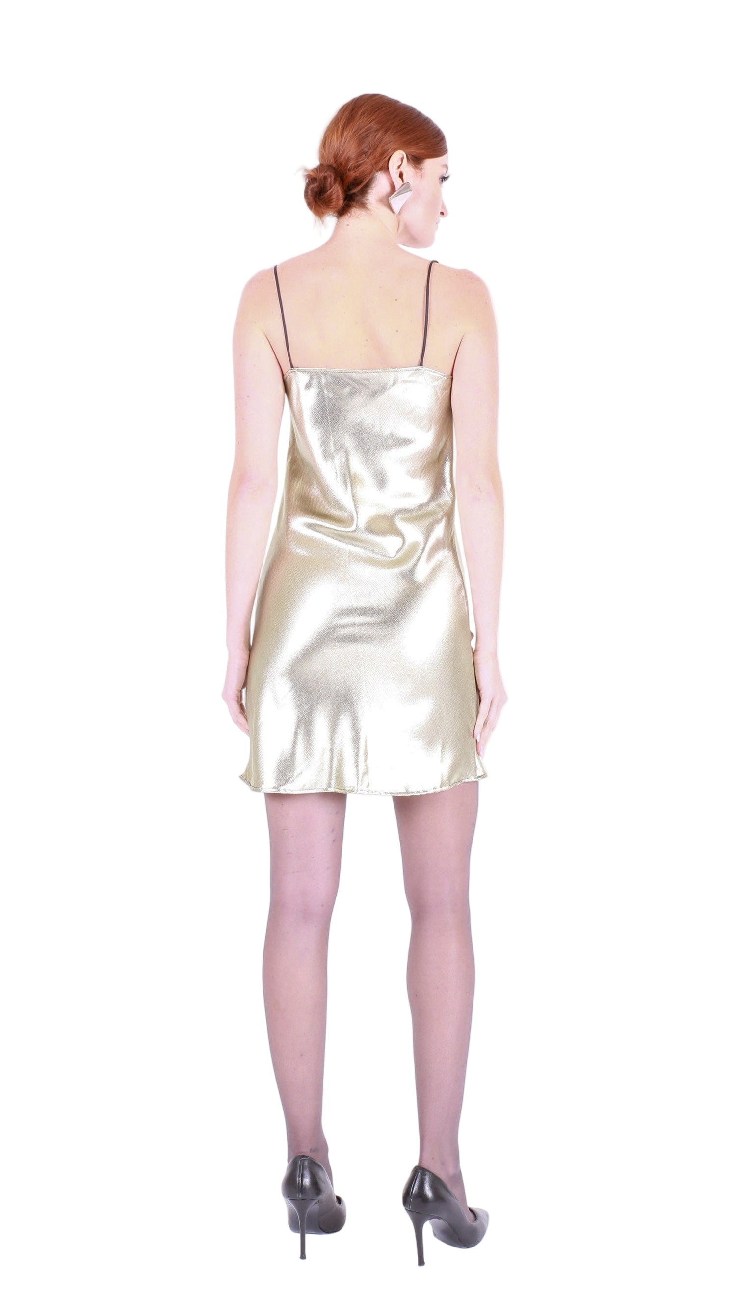 AOTC Lamé Slip Dress