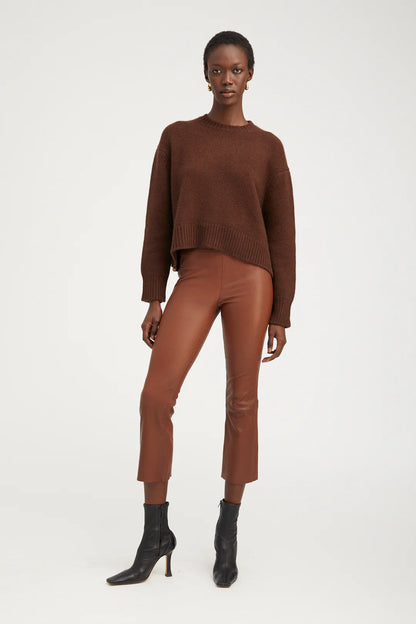 SPRWMN Heavy Classic Crew Neck Sweater in Americano