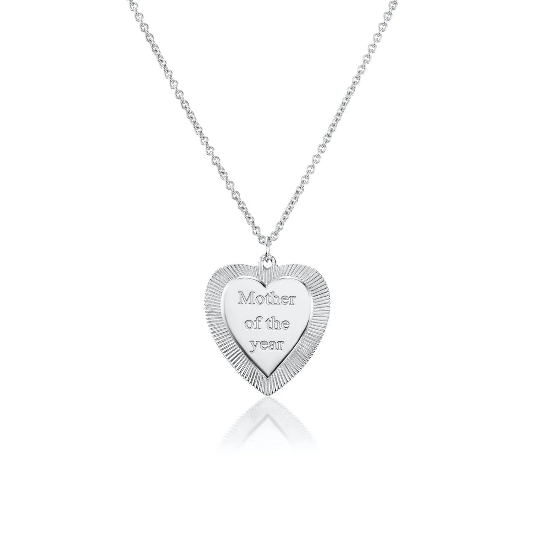 MAD FINE Mother Of The Year Silver Necklace