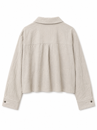 AOTC Greyson Ruffle Zip Blouse