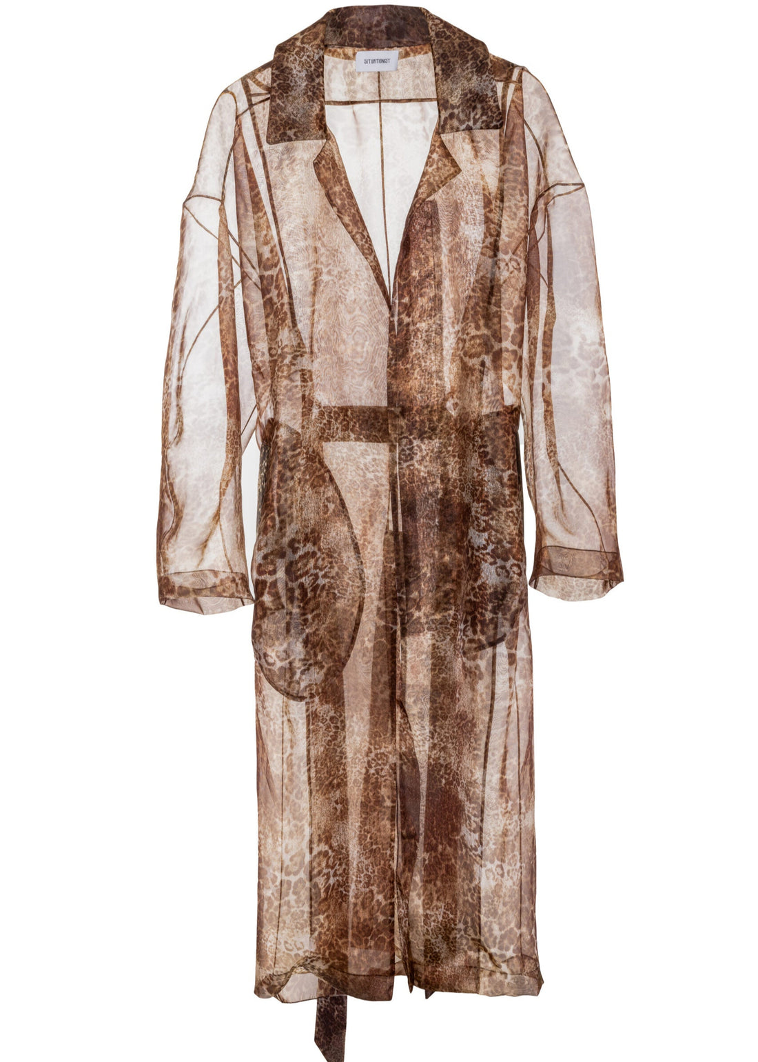 SITUATIONIST Leopard See Through Trench