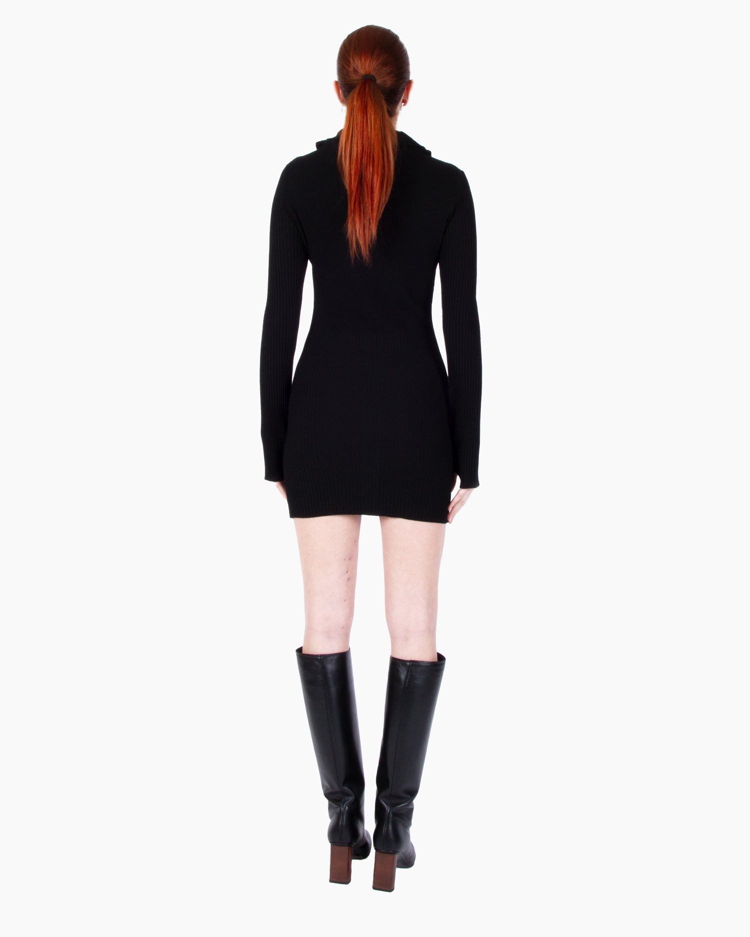 ANDREADAMO Ribbed Knit Mini Dress