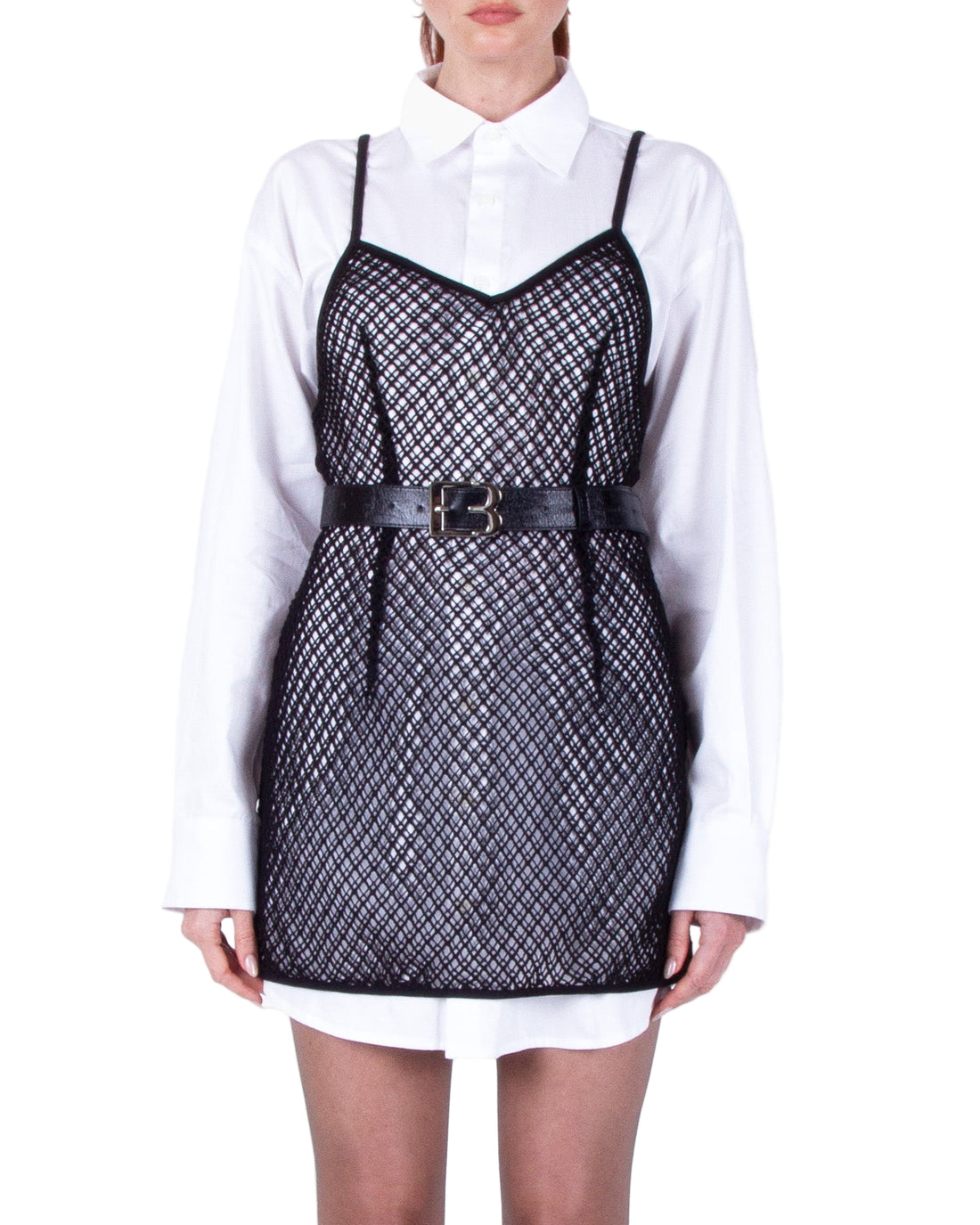 BONBOM Net Mini Dress