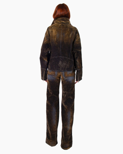 FACON JACMIN Palerma Pants in Brown Velvet