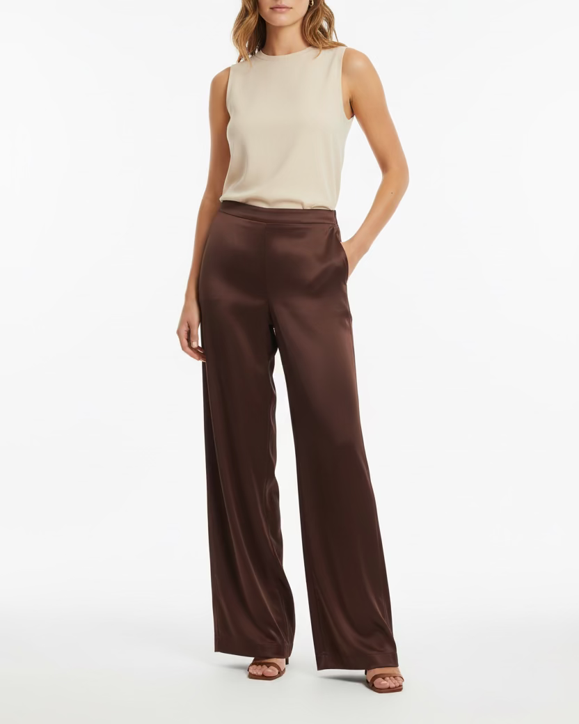 IMAGE DU IMAGE Silk Trousers