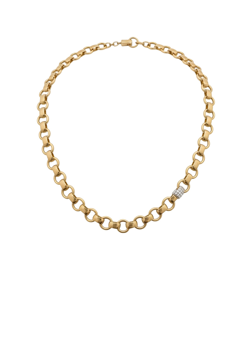 ECCE Chunky Diamond Gold Necklace