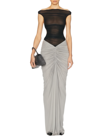 ATLEIN Ruched Pocket Long Skirt