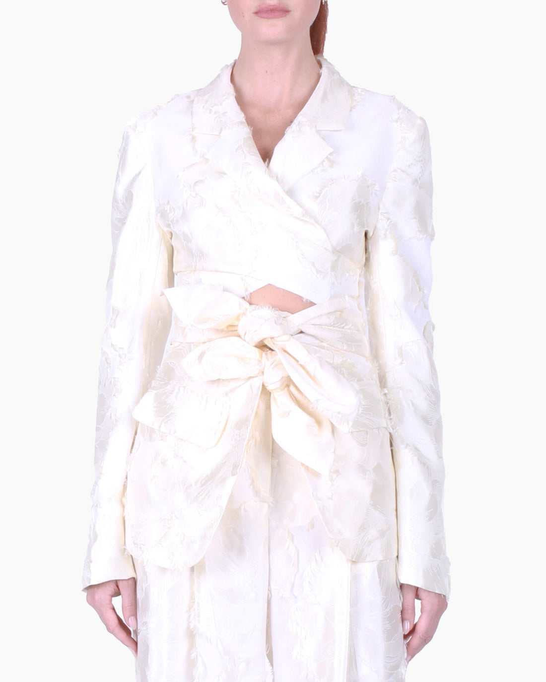 ROMEO GIGLI Double Knot Jacket in White