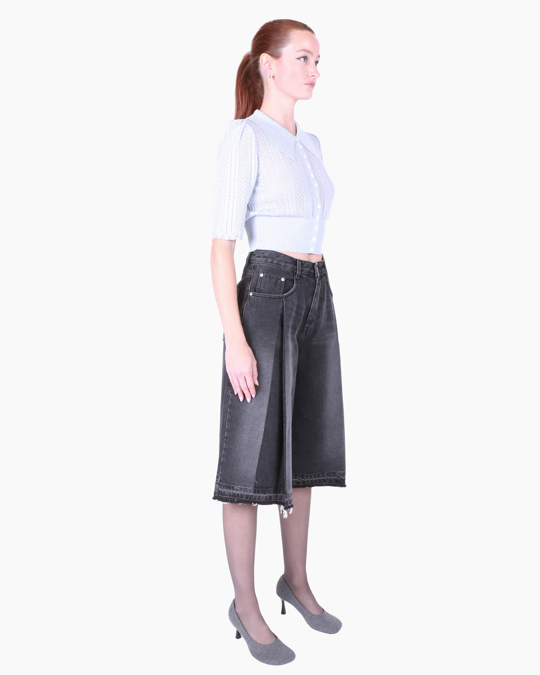 AOTC Poldy Denim Shorts Black