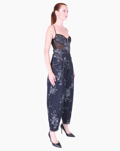 FETICO Rose Denim Bustier