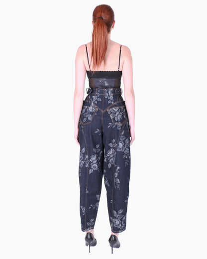FETICO Rose Denim Bustier