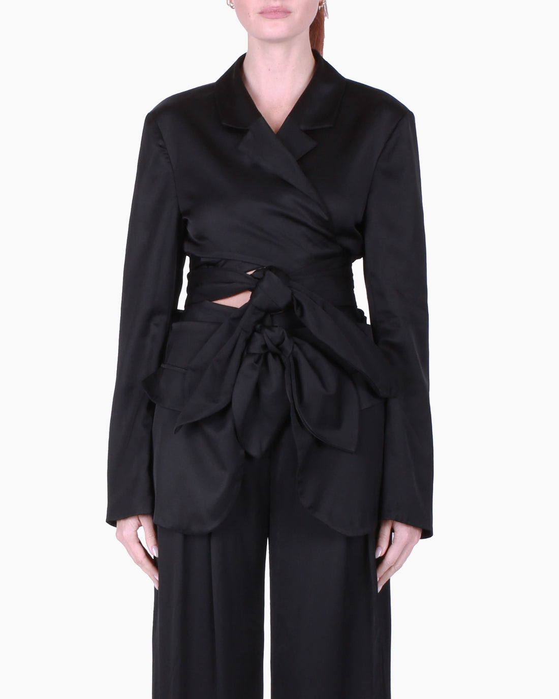 ROMEO GIGLI Double Knot Jacket in Black