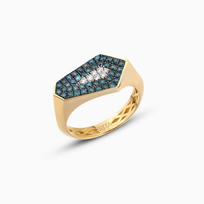 RITA JEWELRY Blue Nova Ring