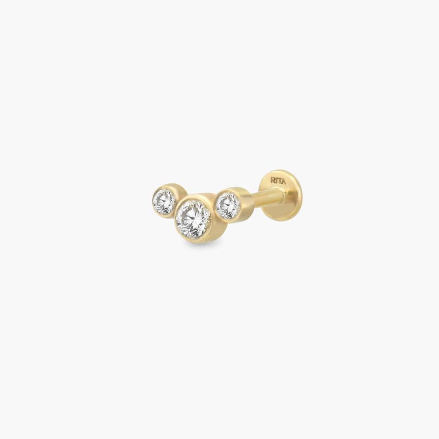 RITA JEWELRY Trio Diamond Piercing