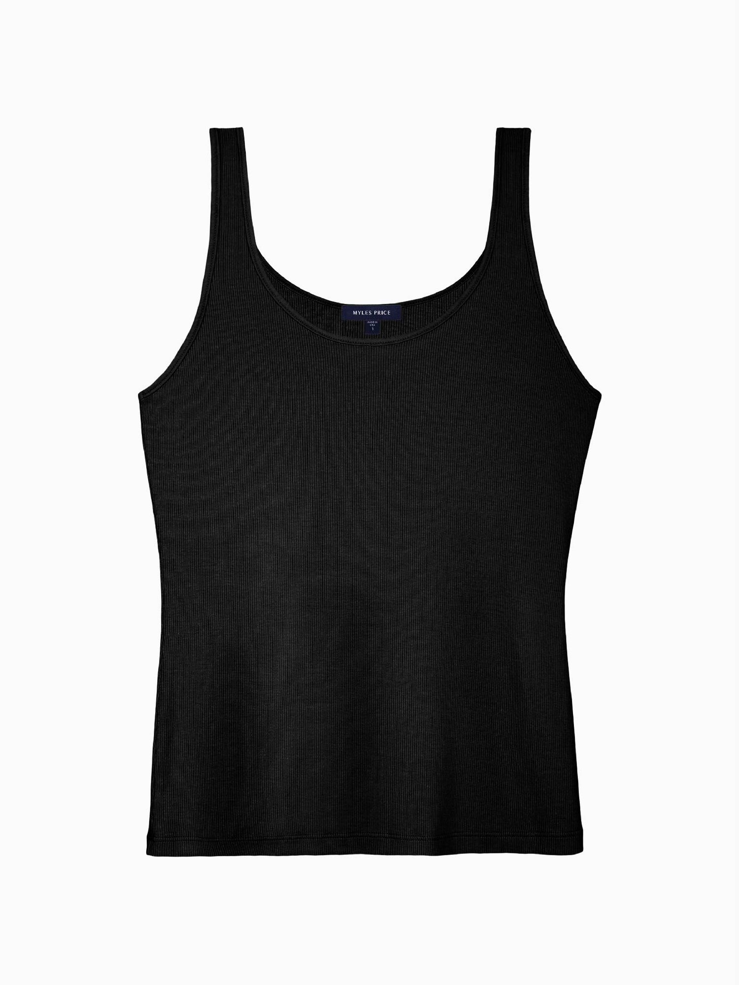 MYLES PRICE MiniRib Tank in Black