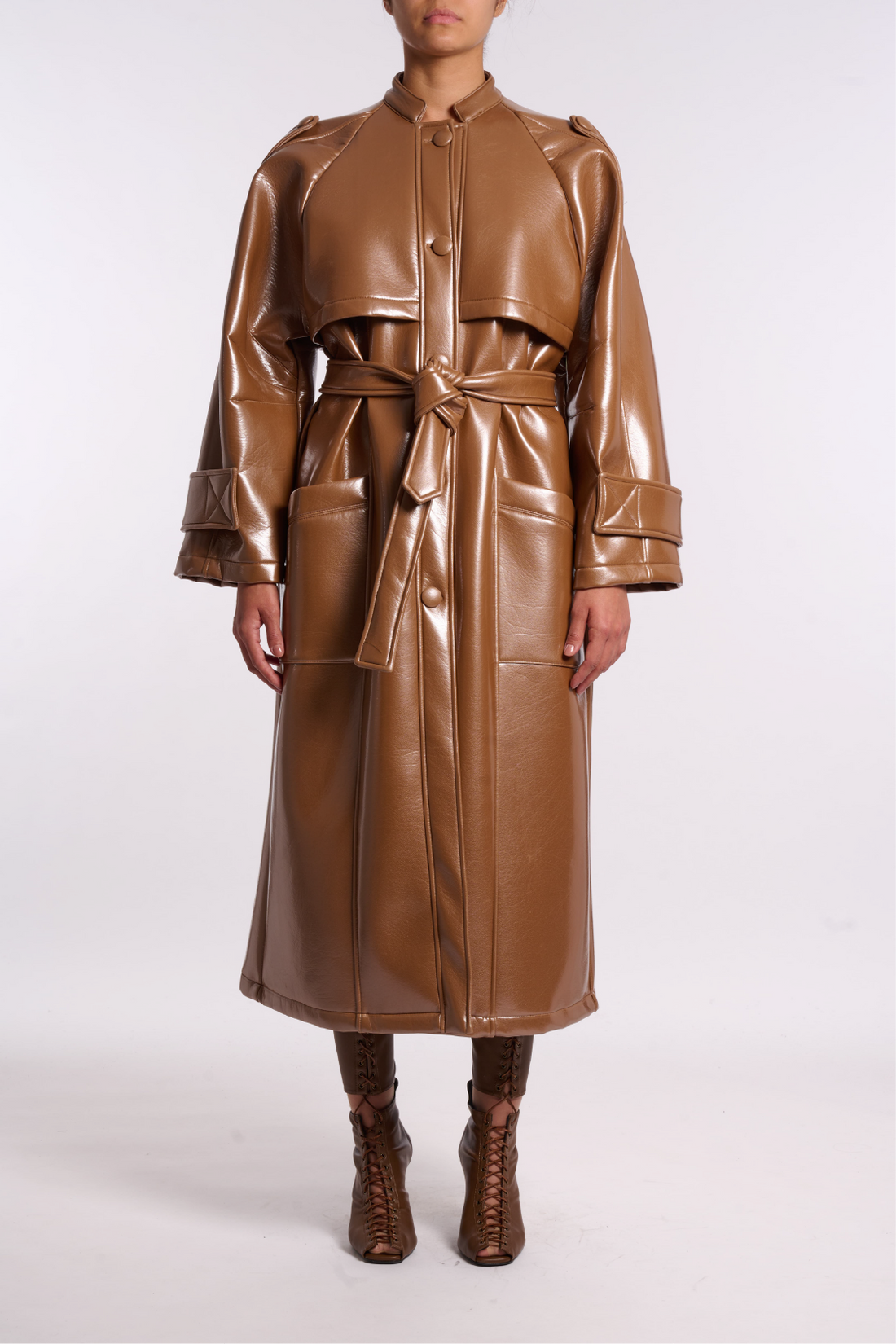 ANDREADAMO Oversized Vinyl Trench