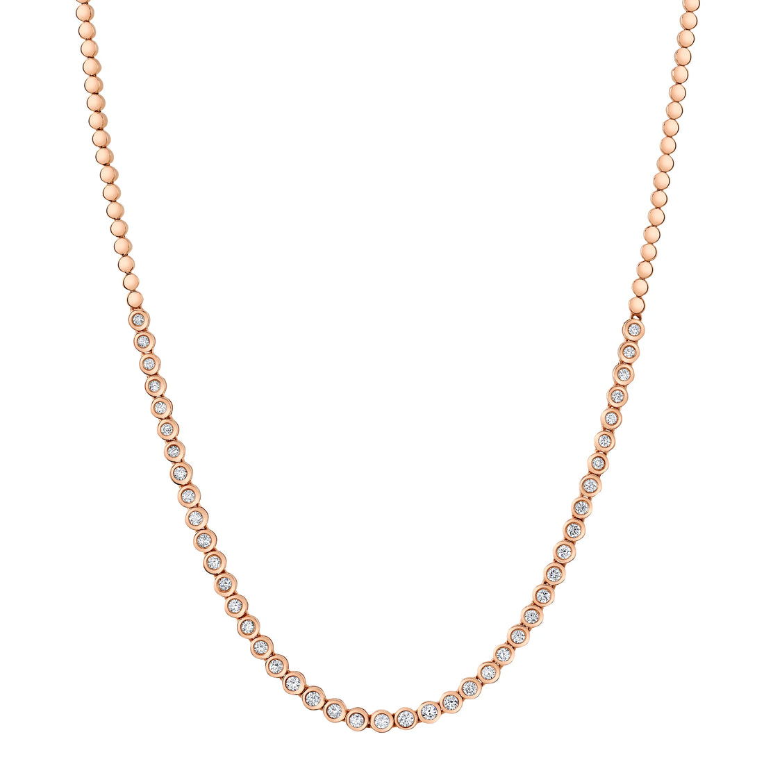 ROSEARK Deux  Partial Sparkle Tennis Necklace