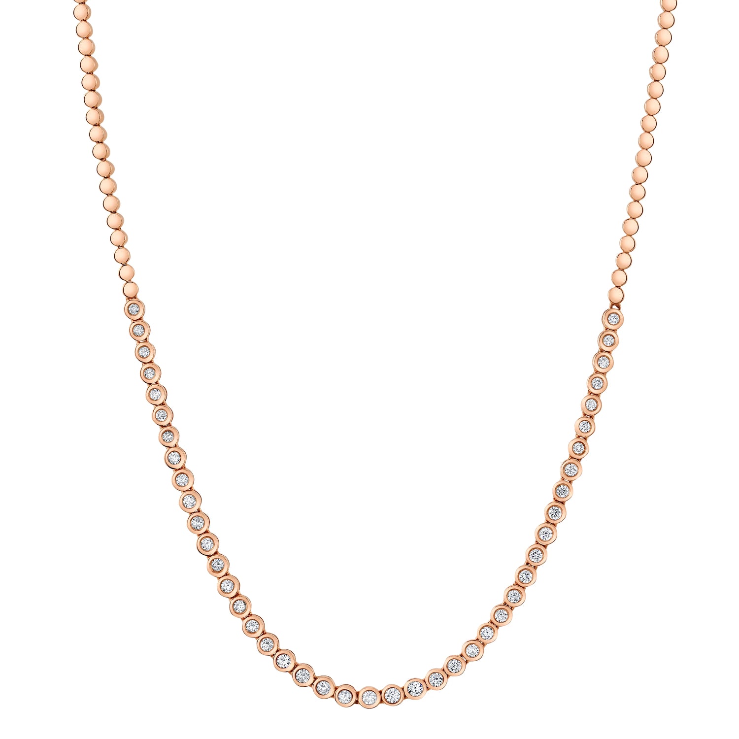 ROSEARK Deux  Partial Sparkle Tennis Necklace